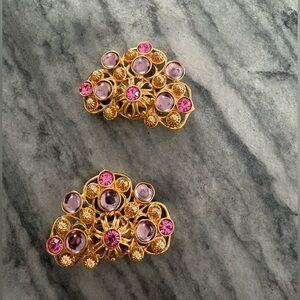Barrera for Avon Clip Gem Earrings